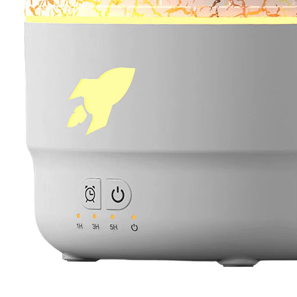 Volcanic Crack Light Cannon Blast Aroma Humidifier Essential Oil Diffuser Air Humidifier USB Aromatherapy Diffuser for Bedroom