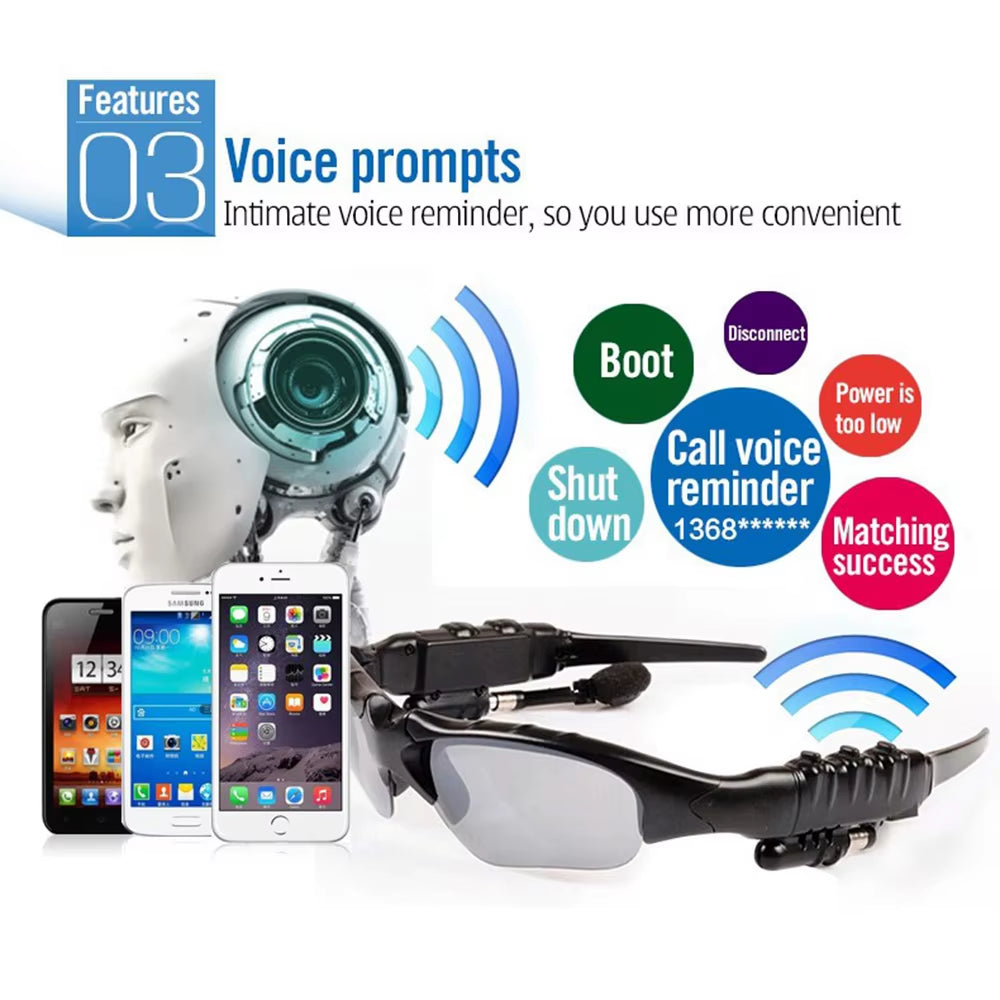 Wireless Bluetooth Sunglasses Wireless Headset Protection Polarized Sunglasses