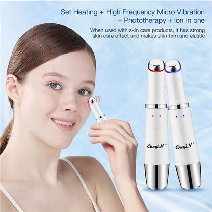 Neck Face Lifting Machine Face Massager Photon Therapy Eye Massage Instrument Vibration anti Wrinkle Double Chin Remover