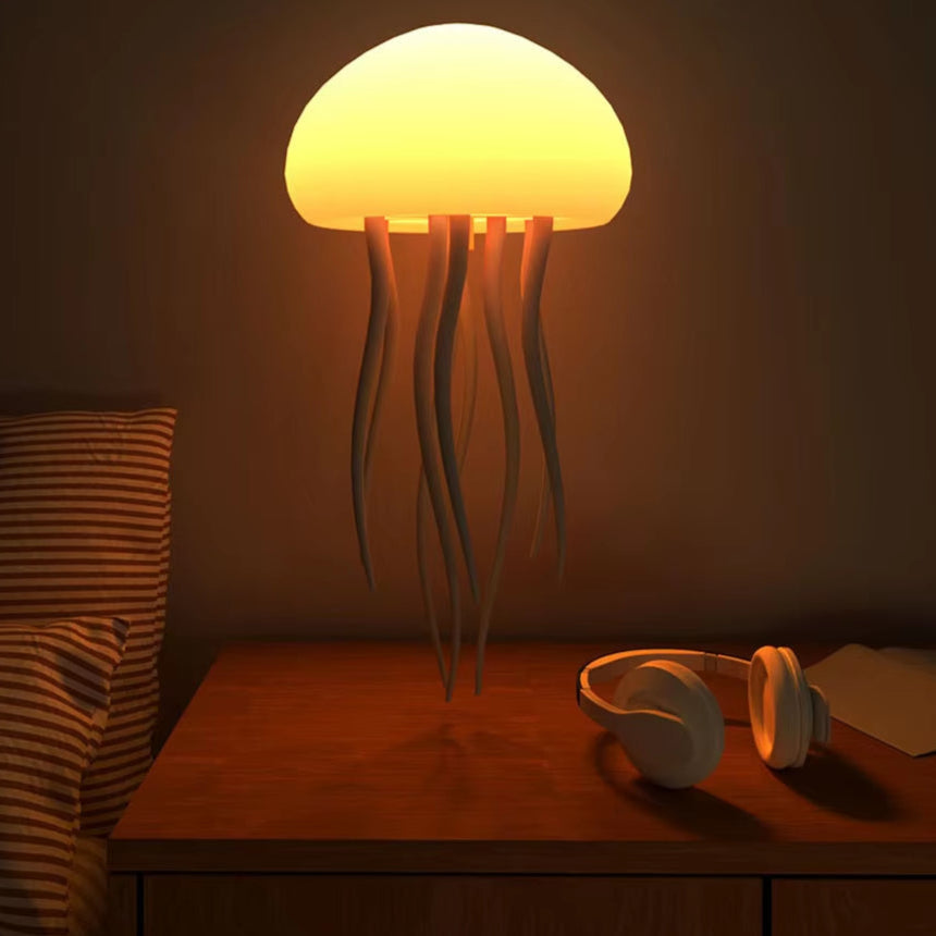 Lámpara de Ambiente Medusa: Luz Nocturna, Bluetooth y Humidificador